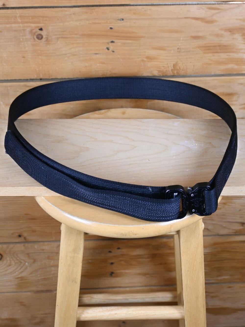 Blue Alpha Gear Hybrid EDC Belt with Cobra Buckle 1.5" Made in USA. Size 40